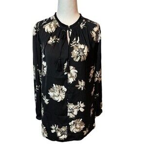 NWT Lucky Brand Floral Peasant Top - Size 1X